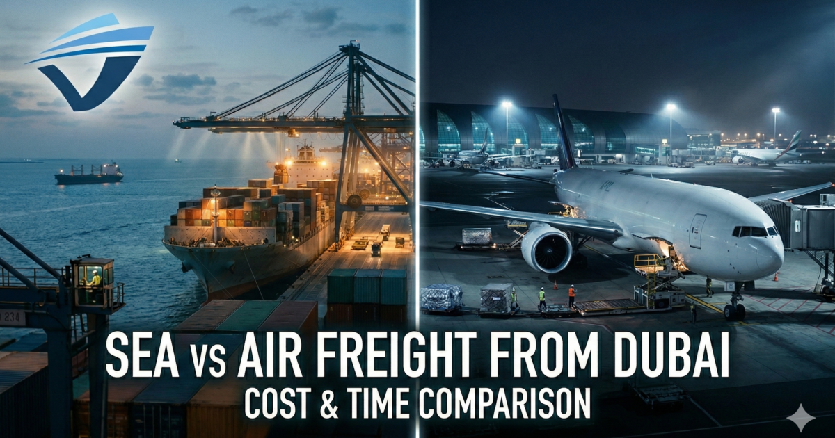 Sea vs Air Freight from Dubai: Cost & Time Comparison
