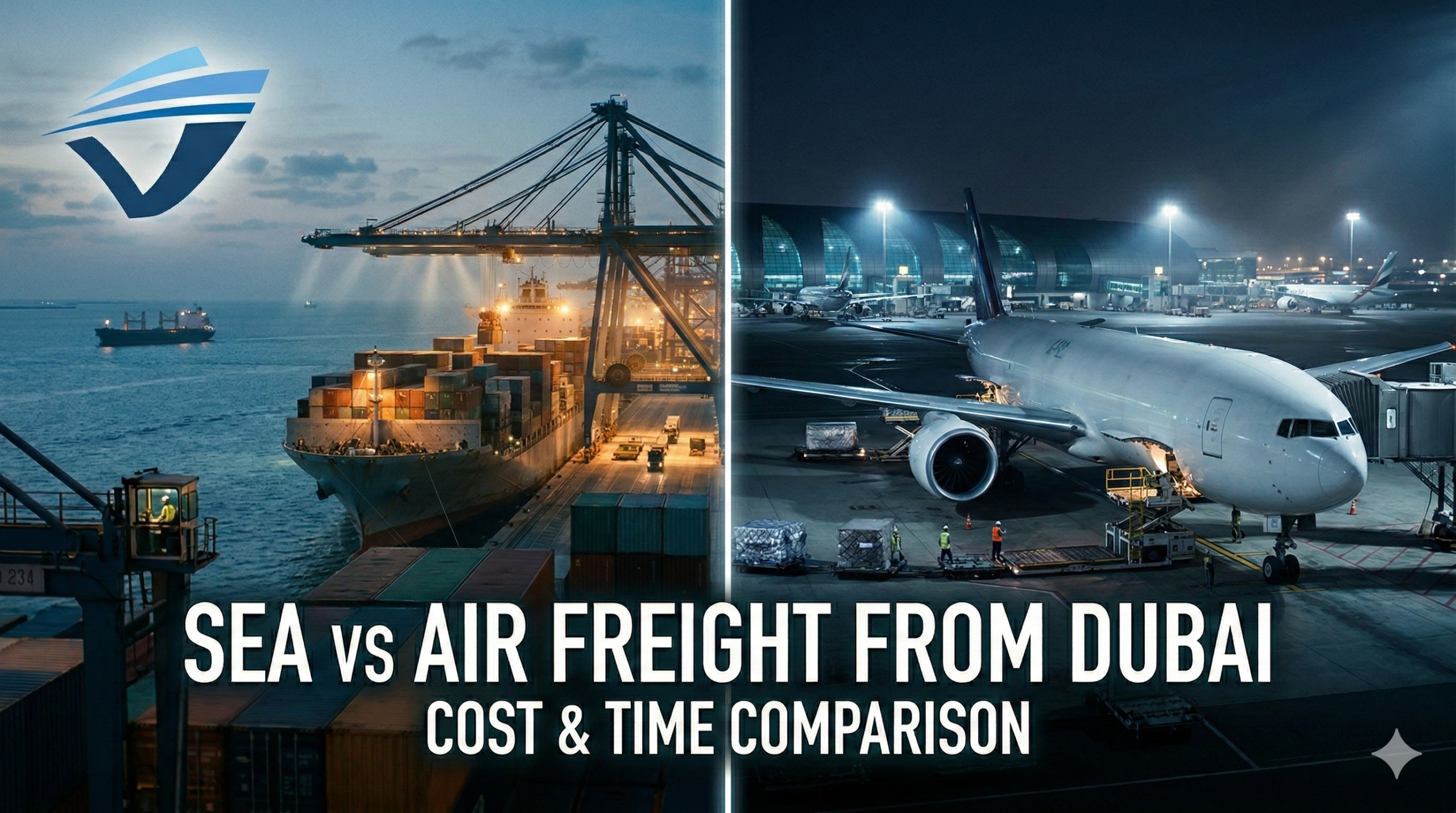 Sea vs Air Freight from Dubai: Cost & Time Comparison