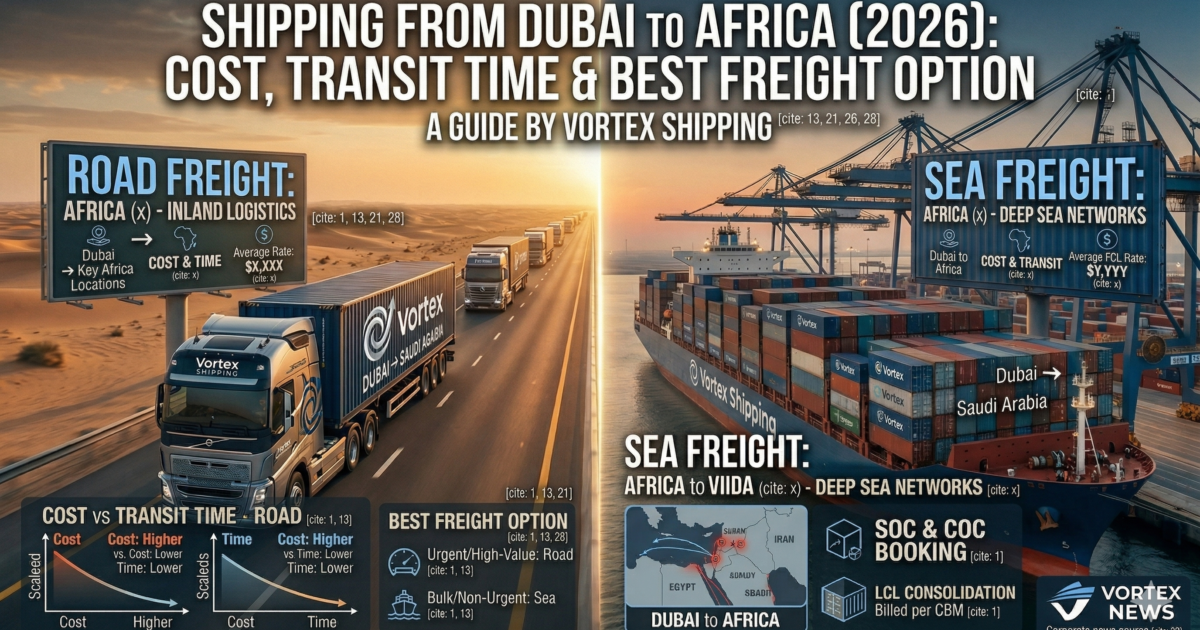 Shipping from Dubai to Africa (2026)- Cost, Transit Time, Documents & Best Freight Option