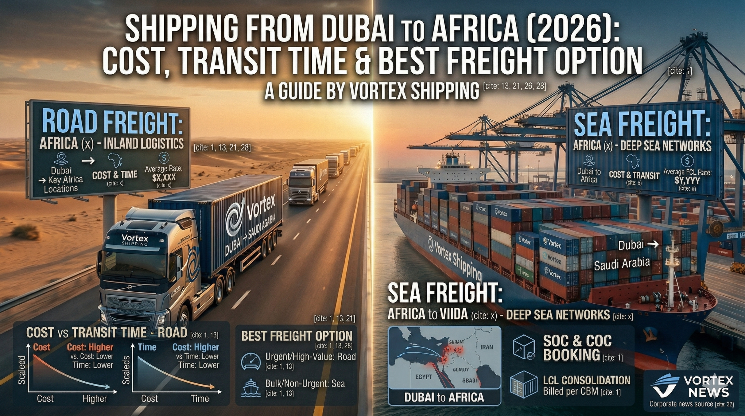 Shipping from Dubai to Africa (2026)- Cost, Transit Time, Documents & Best Freight Option