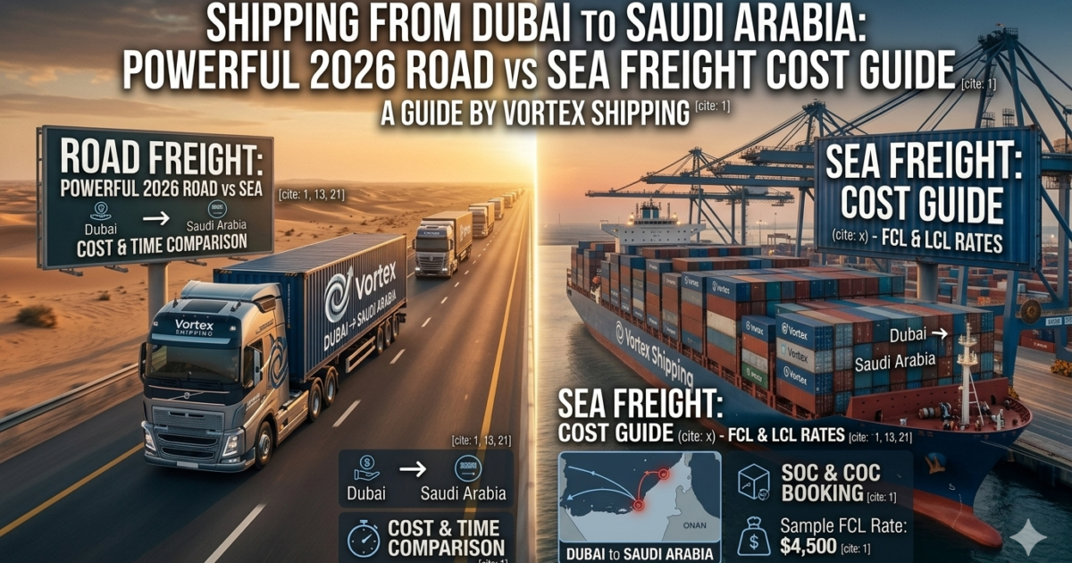 shipping from dubai to saudi arabia