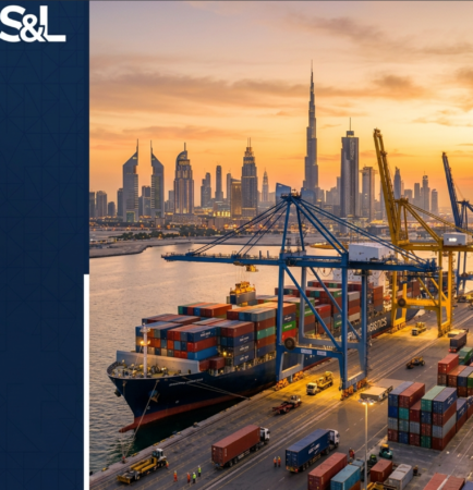 freight forwarder in Dubai loading containers at Jebel Ali Port
