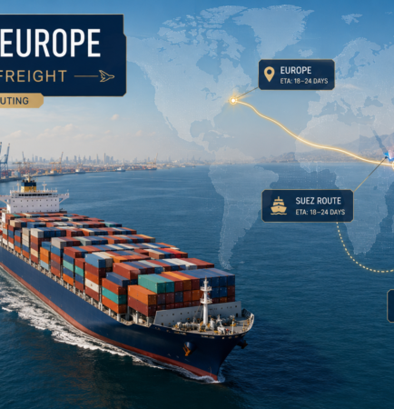 Shipping from Dubai to Europe 2026 — sea and air freight routes and transit times