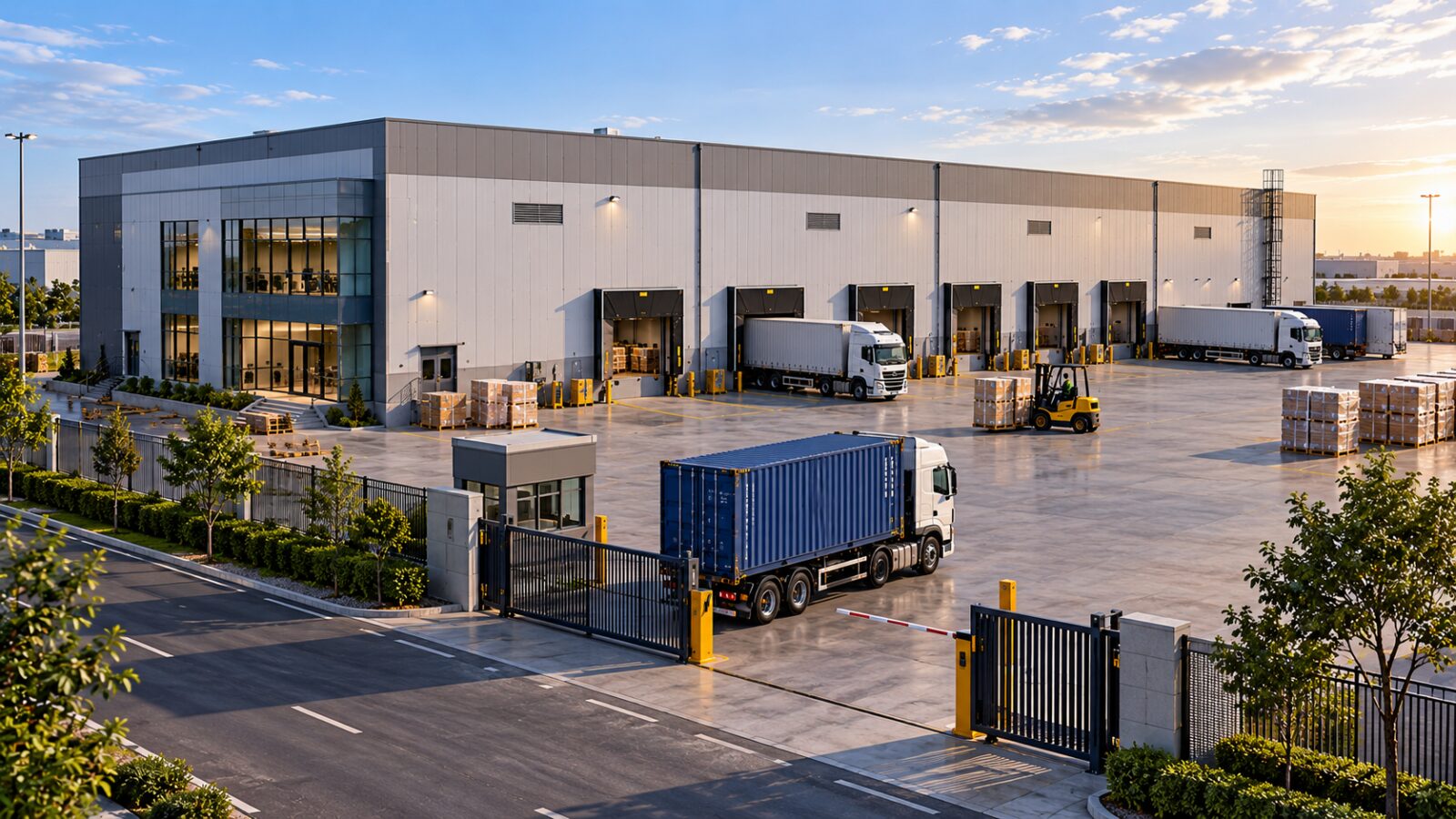 Modern logistics warehouse in Dubai used for cross stuffing operations