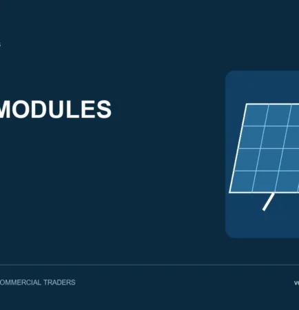 Illustrated solar module packaging guide for international trade planning.